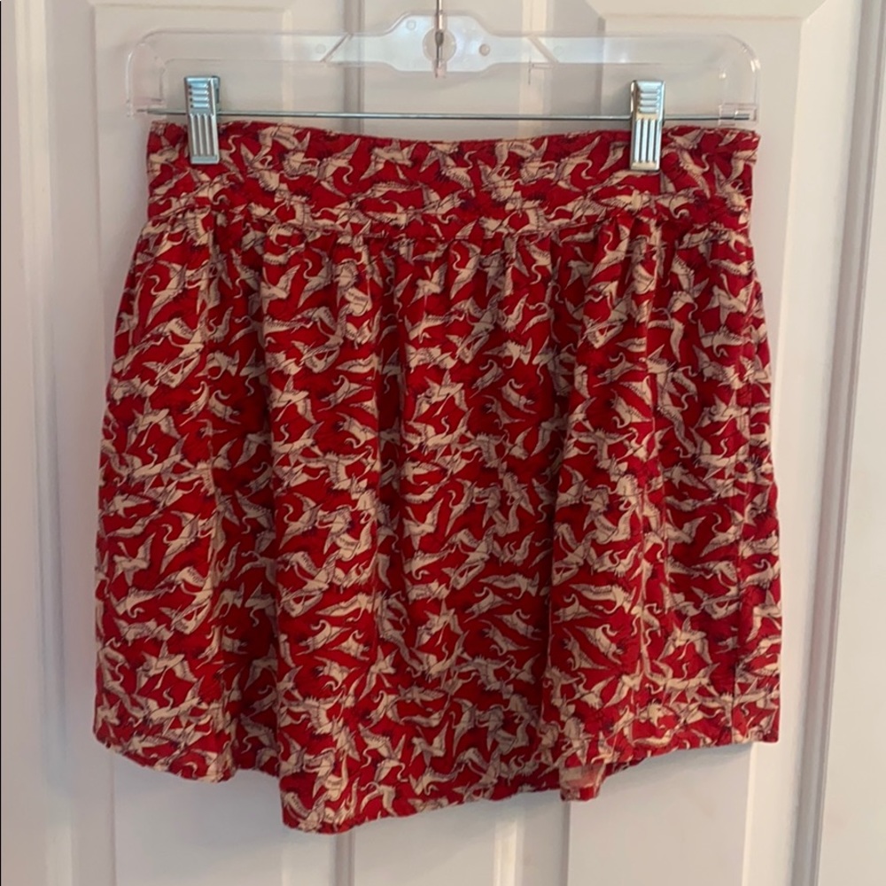 Urban outfitters red and white skirt